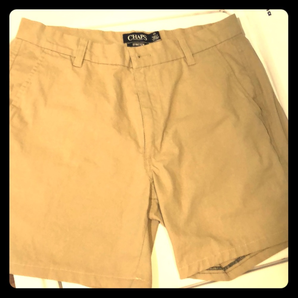 Chaps shorts 32” waist, hemmed